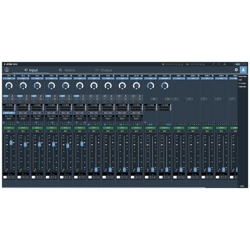 鐵三角 ATDM-1012 數(shù)字式智能會(huì)議混音器-軟件控制界面